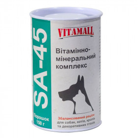 Витаминно - минеральный комплекс VitamAll SА-45 для собак, кошек и птиц, 150 г фото