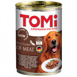 Консервы для собак TOMi, 5 видов мяса фото