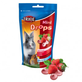 Витамины для грызунов Trixie Mini drops, с клубникой 75г