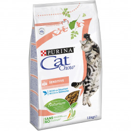 Сухой корм Purina Cat Chow Sensitive для кошек с чувствительным пищеварением фото
