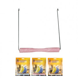 Качели для птиц с песчаной жердочкой Karlie-Flamingo swing sand perch, 14*1.5 cм