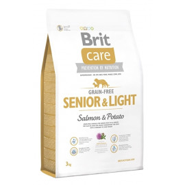 Корм Brit Care GF Senior Light Salmon & Potato для зрелых собак  фото