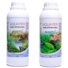 Удобрения для аквариумных растений AQUAYER Микро + Макро 1л