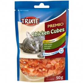 Лакомство Trixie PREMIO Chicken Cubes, для кошек, куриные кубики, 50г фото