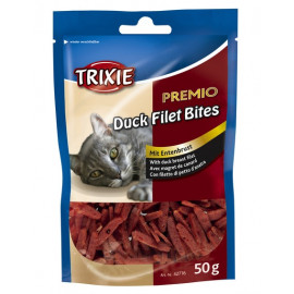Лакомство Trixie Premio Duck Filet Bites, для кошки, филе утки сушеное, 50г фото