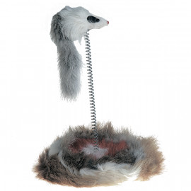 Меховая игрушка мышь на подставке mouse on stick Karlie-Flamingo , 14*26 см фото