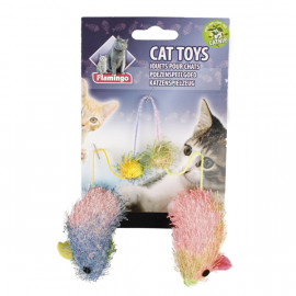 Karlie-Flamingo игрушка для котов мышки с кошачьей мятой cloth mouse with catnip , 5 см фото