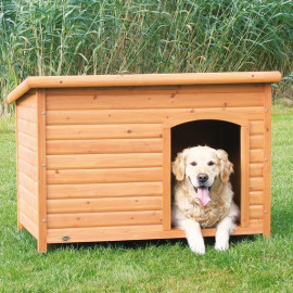 Дом Trixie "Natura" для собак, с ровной крышей, деревянный фото