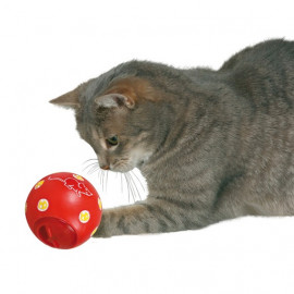 Кормушка-мяч Trixie "Snacky", для кота, 7,5см