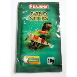 Корм Dajana Nano Sticks для декоративных креветок и аквариумных крабов 10 г