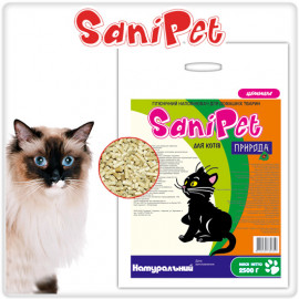 Наполнитель SaniPet, натуральный, для кошачьего лотка, 10кг