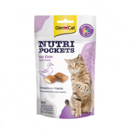Лакомства GimCat Nutri Pockets Утка+Мультивитамин для кошек, 60 г